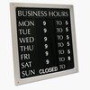 Cosco Message/Business Hours Sign, 15 x 20 1/2, Black/Red 98221